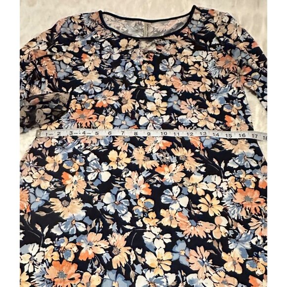 PerSeption Concept Brand Mini Floral Shift Dress Polyester Blend Women's Size M - Picture 9 of 15